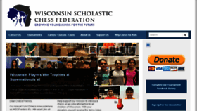 What Wisconsinscholasticchess.org website looked like in 2017 (6 years ago)