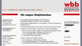 What Weiterbildungsberatung-hannover.de website looked like in 2017 (6 years ago)