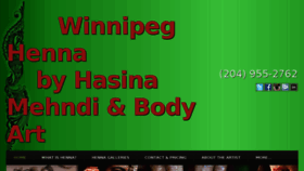 What Winnipeghenna.com website looked like in 2017 (6 years ago)
