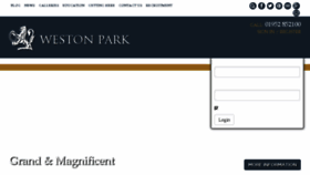 What Weston-park.com website looked like in 2017 (6 years ago)