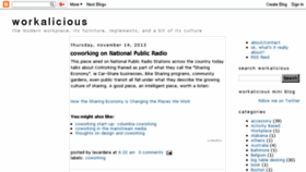 What Workalicious.org website looked like in 2017 (6 years ago)