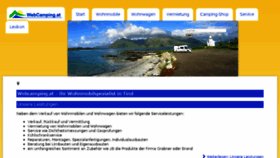 What Webcamping.at website looked like in 2017 (6 years ago)