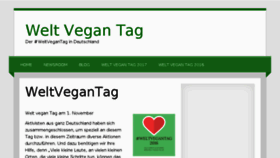 What Welt-vegan-tag.de website looked like in 2017 (6 years ago)