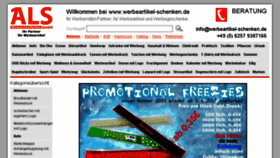 What Werbeartikel-schenken.de website looked like in 2017 (6 years ago)