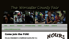 What Worcestercountyfair.com website looked like in 2017 (6 years ago)