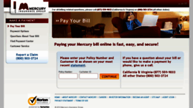 What Webpay.mercuryinsurance.com website looked like in 2017 (6 years ago)