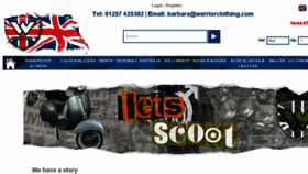 What Warriorclothingengland.com website looked like in 2017 (6 years ago)
