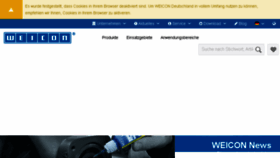 What Weicon.de website looked like in 2017 (6 years ago)