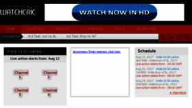 What Watchcric.net website looked like in 2017 (6 years ago)