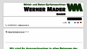 What Wernermader.de website looked like in 2017 (6 years ago)