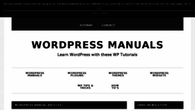 What Wpmanuals.com website looked like in 2017 (6 years ago)