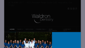 What Waldrondentistry.com website looked like in 2017 (6 years ago)