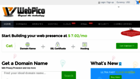 What Webpico.com website looked like in 2017 (6 years ago)