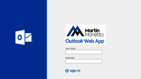 What Webmail.martinmarietta.com website looked like in 2017 (6 years ago)