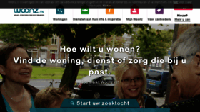 What Woonz.nl website looked like in 2017 (6 years ago)