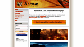 What Welt14.freewar.de website looked like in 2017 (6 years ago)