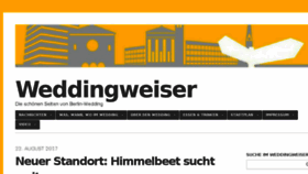 What Weddingweiser.de website looked like in 2017 (6 years ago)