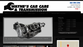 What Waynescarcare.com website looked like in 2017 (6 years ago)