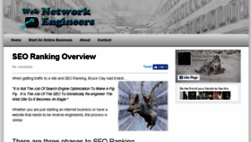What Webnetworkengineers.com website looked like in 2017 (6 years ago)