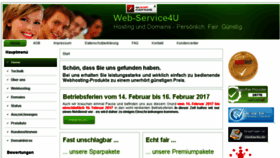 What Web-service4u.de website looked like in 2017 (6 years ago)