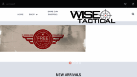 What Wisetactical.com website looked like in 2017 (6 years ago)