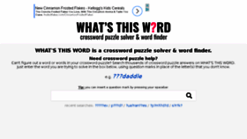 What Whatsthisword.com website looked like in 2017 (6 years ago)