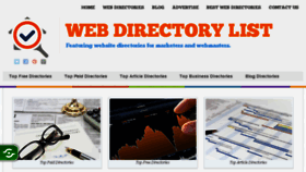 What Webdirectorylist.com website looked like in 2017 (6 years ago)