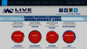 What Worldcastlive.com website looked like in 2017 (6 years ago)
