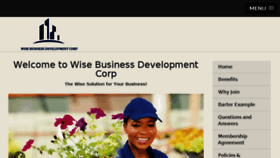 What Wisebusinessdevelopment.com website looked like in 2017 (6 years ago)