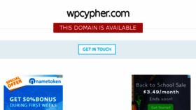 What Wpcypher.com website looked like in 2017 (6 years ago)