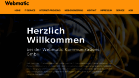 What Webmatic.de website looked like in 2017 (6 years ago)