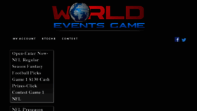 What Worldeventsgame.com website looked like in 2017 (6 years ago)