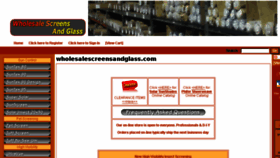 What Wholesalescreensandglass.com website looked like in 2017 (6 years ago)