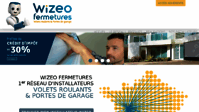 What Wizeo-fermetures.fr website looked like in 2017 (6 years ago)