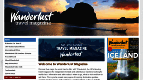 What Wanderlust-magazine.co.uk website looked like in 2017 (6 years ago)
