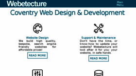 What Webetecture.co.uk website looked like in 2017 (6 years ago)