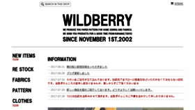 What Wildberry-shop.com website looked like in 2017 (6 years ago)