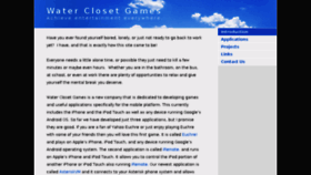 What Waterclosetgames.com website looked like in 2017 (6 years ago)