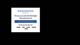 What Wedgwood.co.uk website looked like in 2017 (6 years ago)