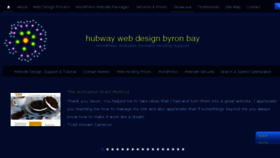 What Webdesignbyronbay.com website looked like in 2017 (6 years ago)