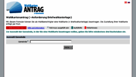 What Wahlkartenantrag.at website looked like in 2017 (6 years ago)