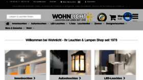 What Wohnlicht.de website looked like in 2017 (6 years ago)