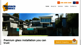 What Westernglass.com.au website looked like in 2017 (6 years ago)