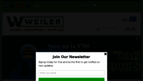 What Weilerwelding.com website looked like in 2017 (6 years ago)