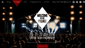 What Welcometothevillage.nl website looked like in 2017 (6 years ago)