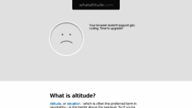 What Whataltitude.com website looked like in 2017 (6 years ago)