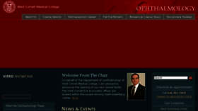 What Weillcornelleye.org website looked like in 2017 (7 years ago)