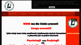 What Wsns.pl website looked like in 2017 (6 years ago)