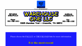 What Warehouseone.net website looked like in 2017 (6 years ago)