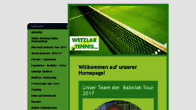 What Wetzlar-tennis.de website looked like in 2017 (6 years ago)